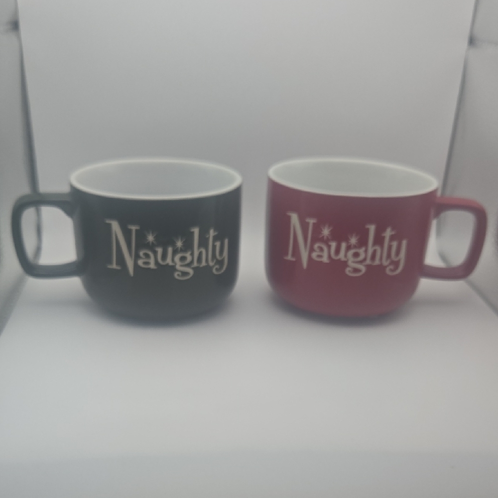 Naughty And Nice Coffee Mug Pair